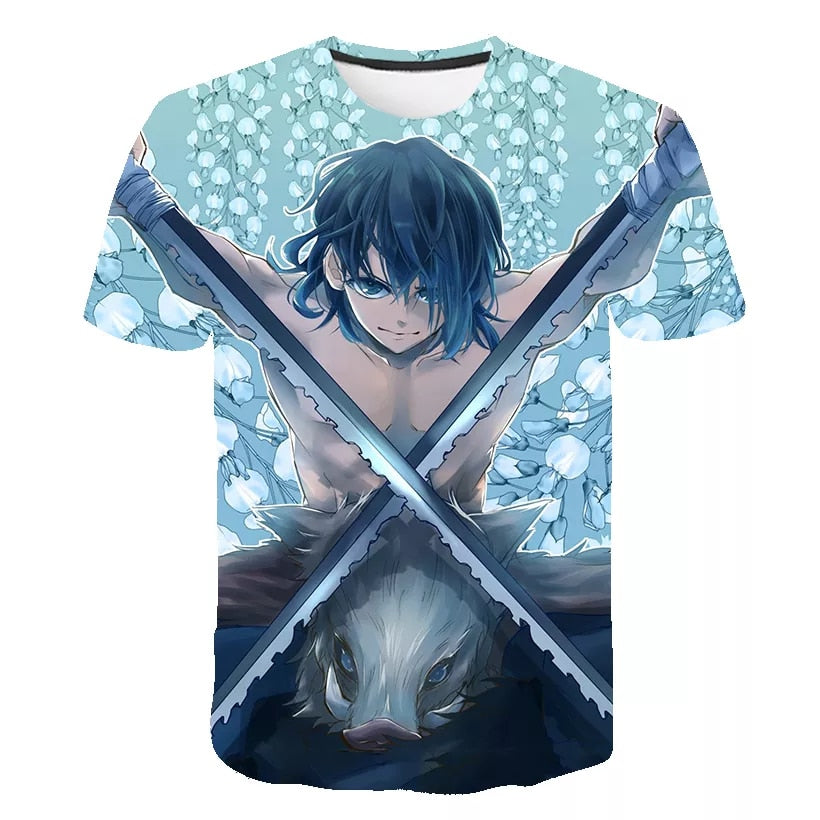 Demon Slayer Anime Punk T-Shirt - Anime Fantasy Land